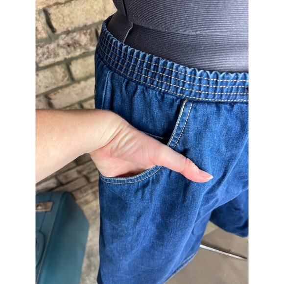 Shorts high waisted 1980s cinch waist pockets - Picture 4 of 13